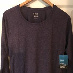 EMS techwick work out shirt, purple. NWT